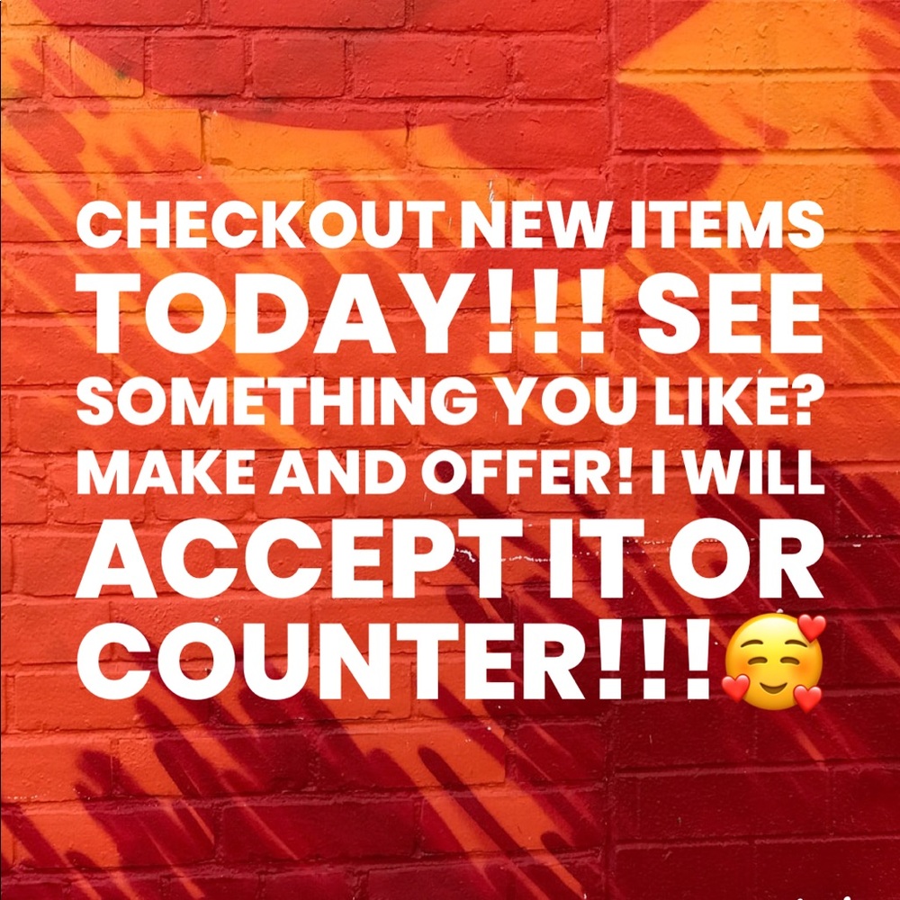 New items added! Check them out! Offer,share!  I’m easy going with offers!